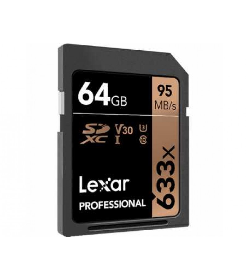 Lexar 64GB Professional 633x UHS-I SDXC Memory Card